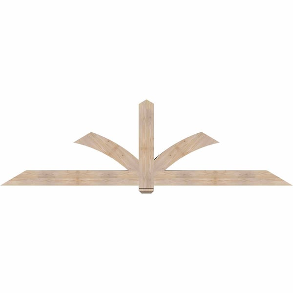 Ekena Millwork Redmond Smooth Timber Gable Bracket, Douglas Fir, 108"W x 31 1/2"H x 5 1/2"D x 5 1/2"F, 7/12 Pitch GBW108X31X0606RED00SDF - main